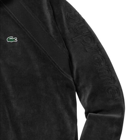 lacoste velour jacket